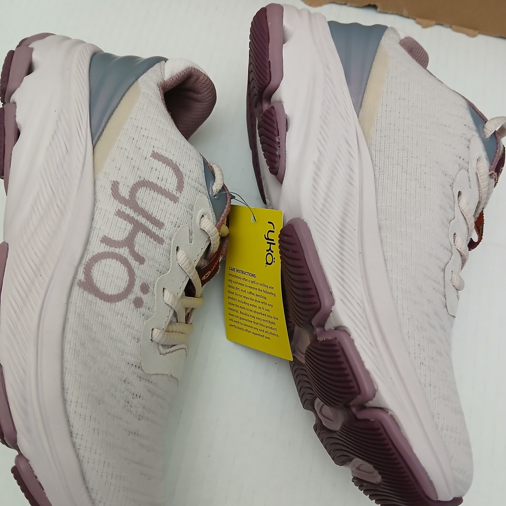 Ryka Women's Cream and Purple Running Shoes - Picture 16 of 16